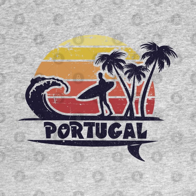Portugal surf beach. Perfect present for mom mother dad father friend him or her by SerenityByAlex